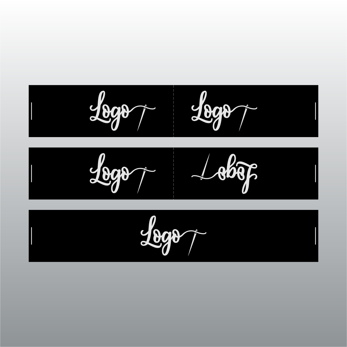 15mm laiune, must, horisontaalne satiinsilt. Logoga.