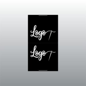 35mm laiune, must satiinsilt. Logo mõlemal pool.